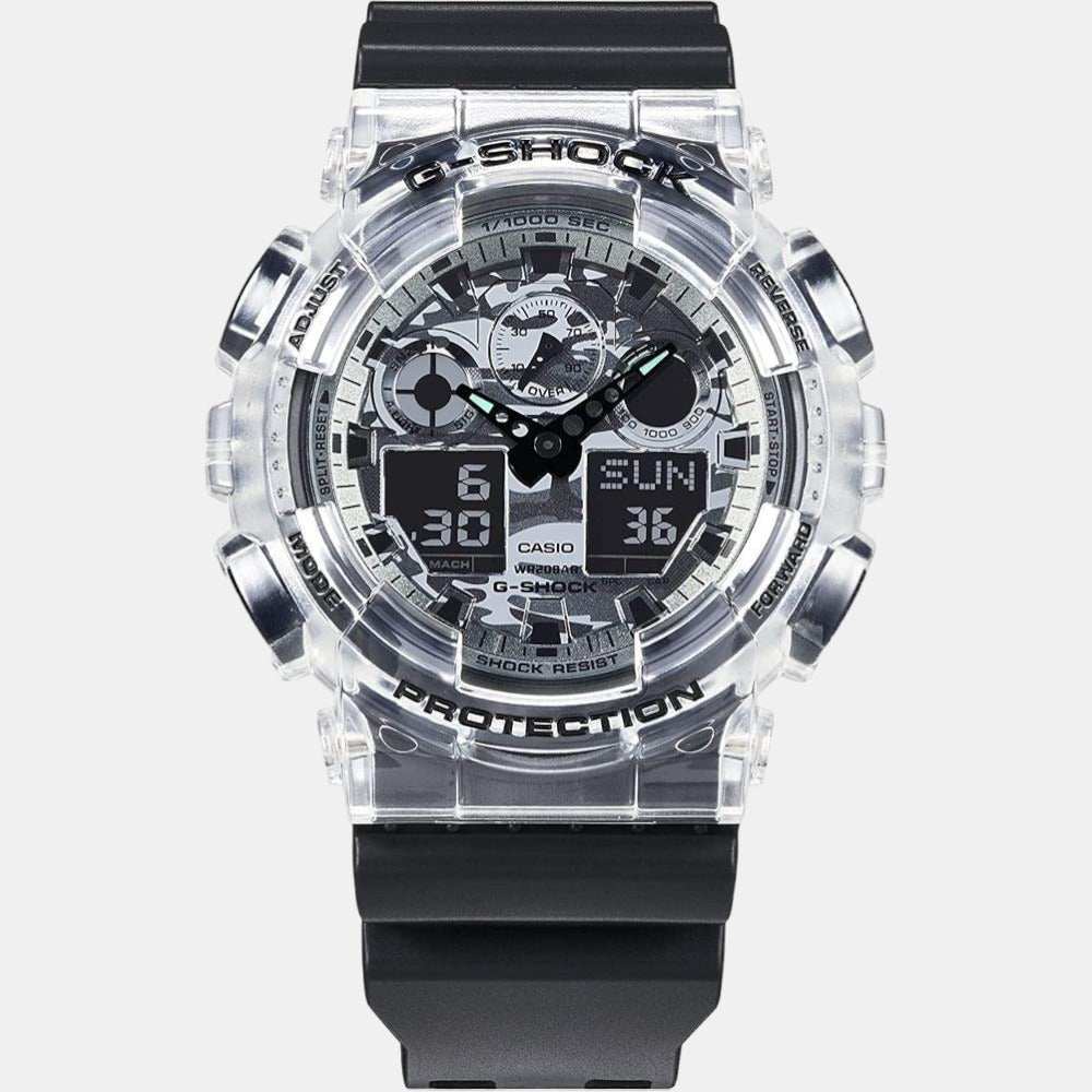 G-Shock Men's Analog-Digital Resin Watch G1281 - GA-100SKC-1ADR