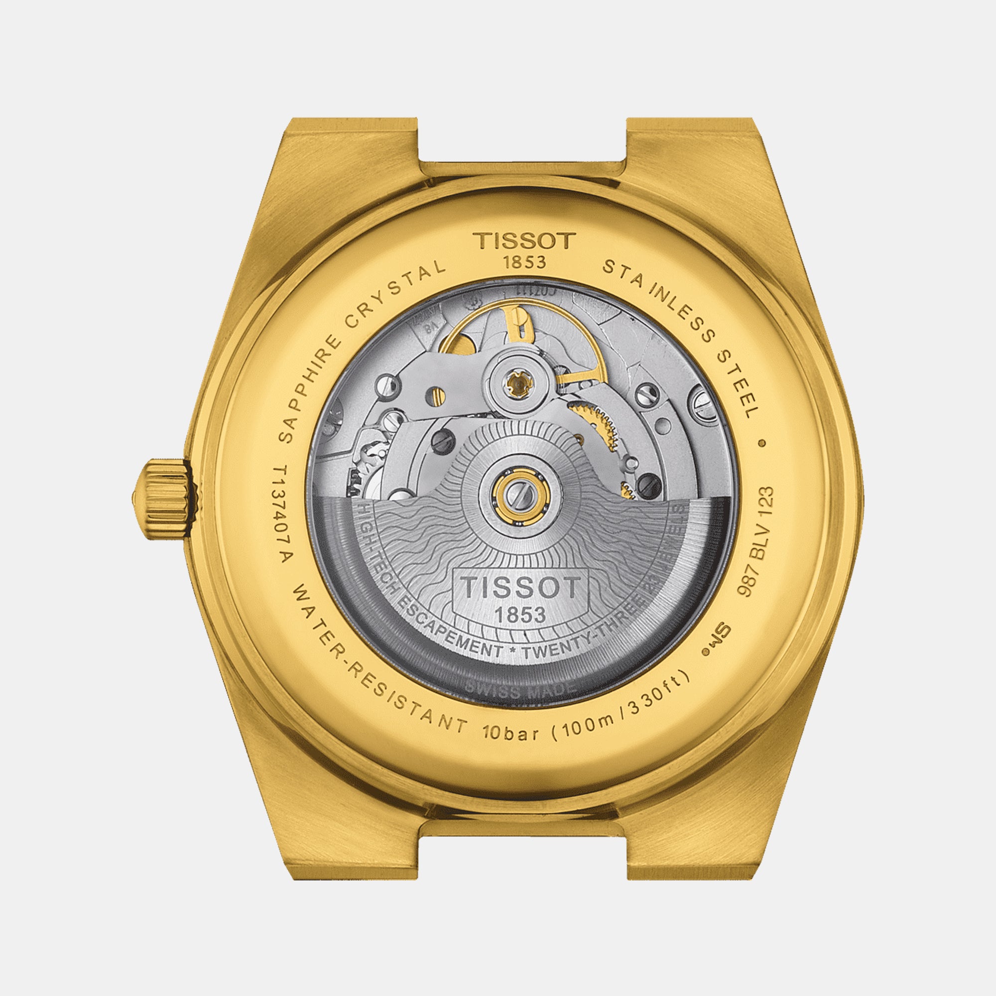 Tissot Men Tonneau Gold watch