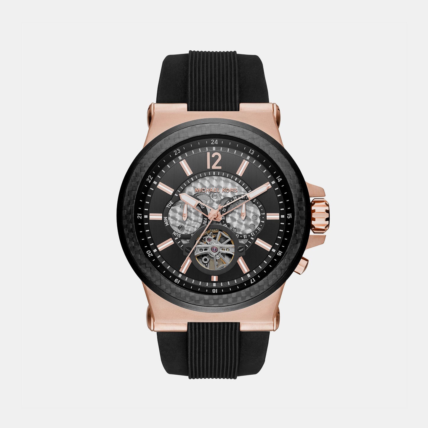 Male Black Analog Stainless Steel Watch MK9019