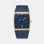 Obaku Square Blue Analog watch