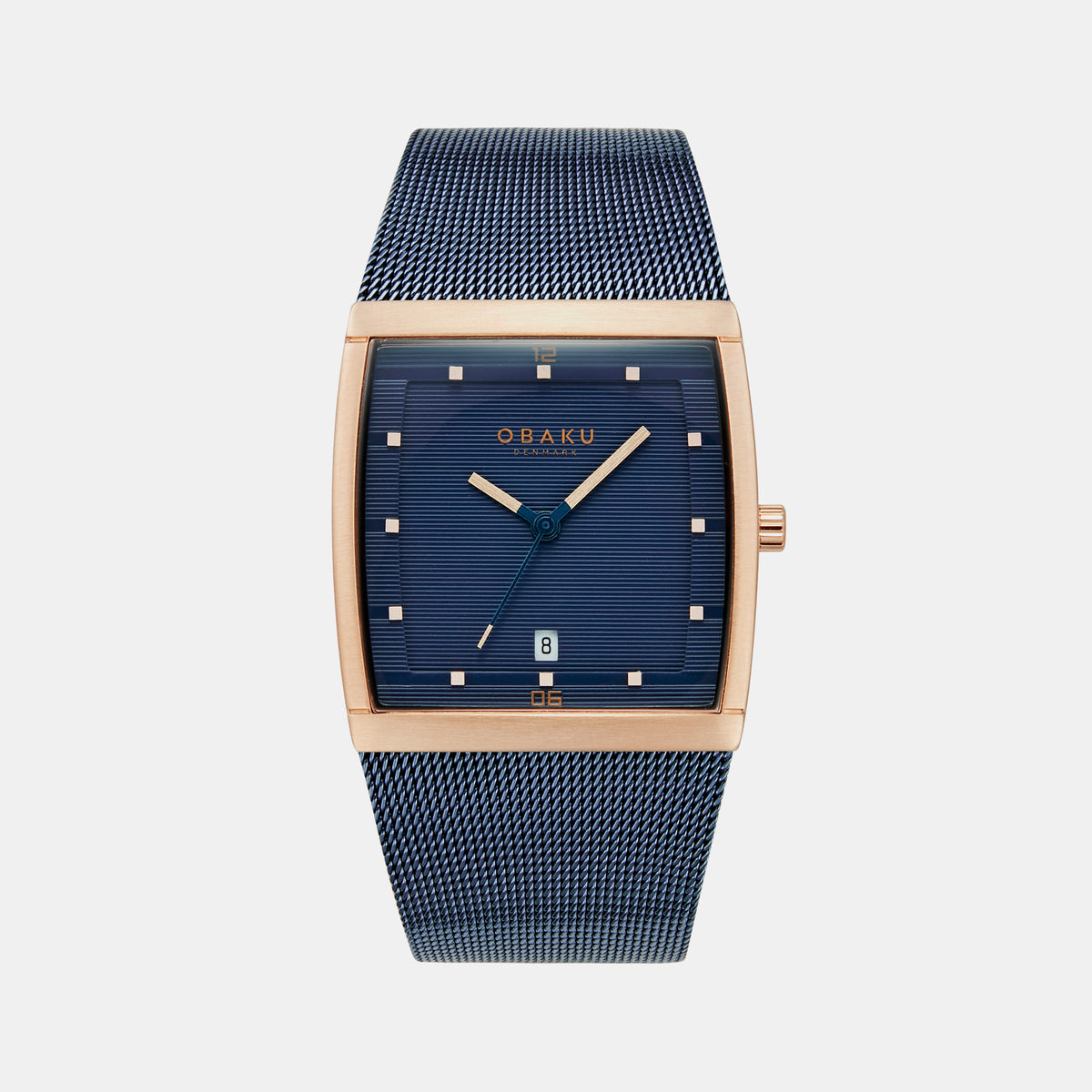 Obaku Square Blue Analog watch