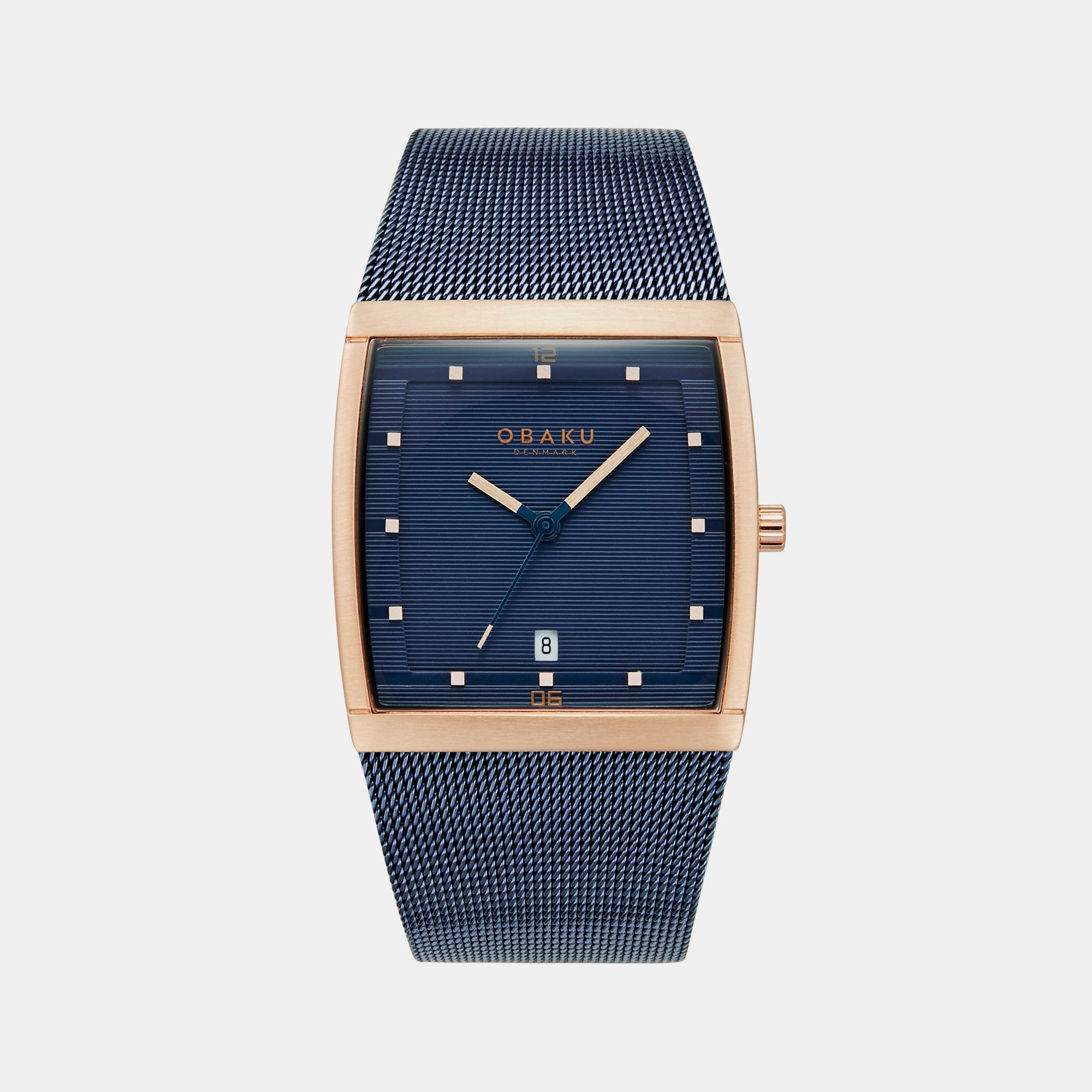 Obaku Square Blue Analog watch