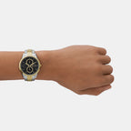 Armani Exchange Men Round Black watch