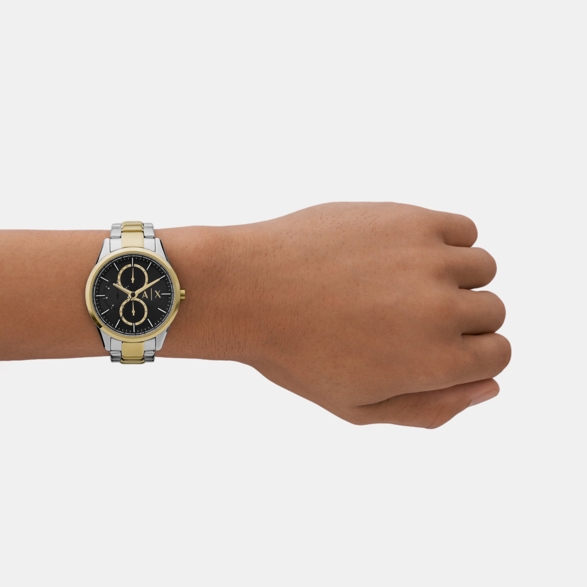 Armani Exchange Men Round Black watch