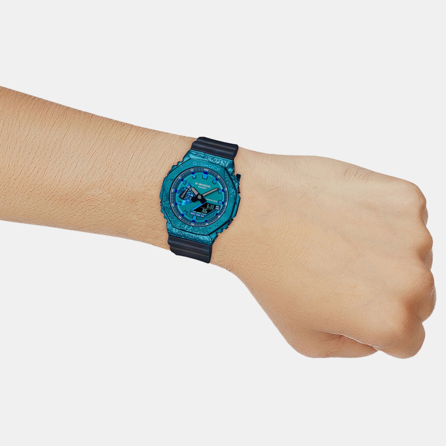 Men's Blue Analog-Digital Resin Watch G1347