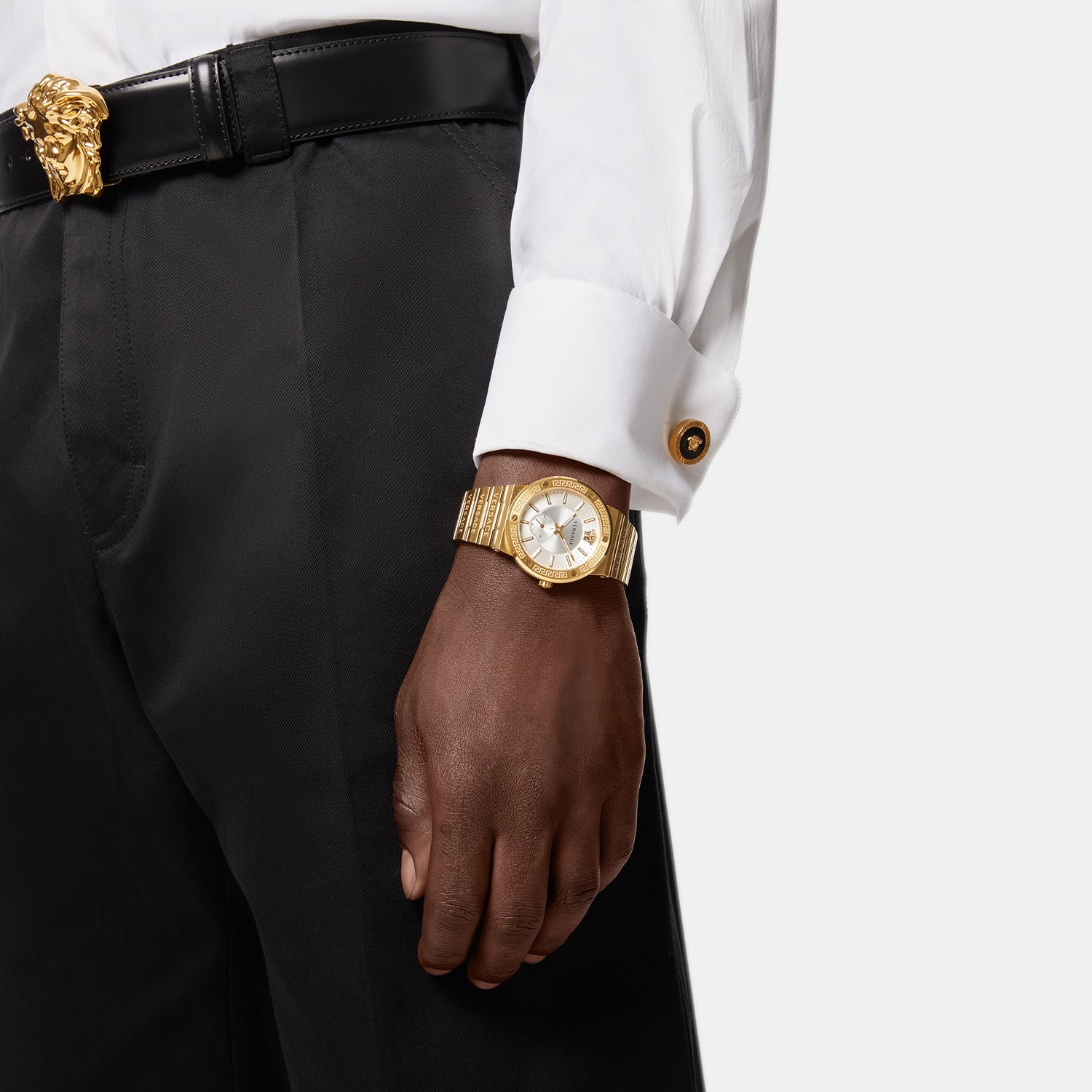 Versace Stainless Steel Round watch