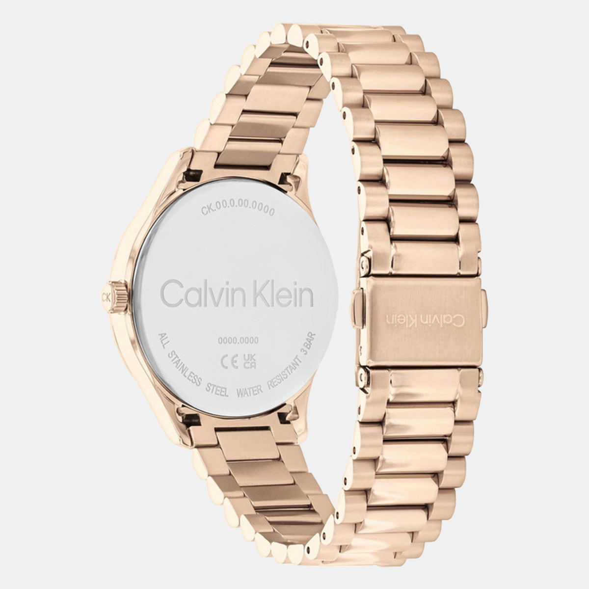 Ck Burst Unisex Quartz Pink Dial Analog Stainless Steel Watch 25200231