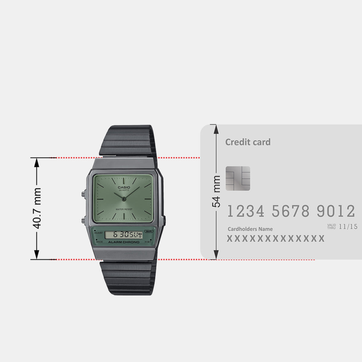 Casio 40 mm Grey Quartz watch