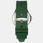 Men Quartz Green Dial Analog Silicone Watch TW033HG18