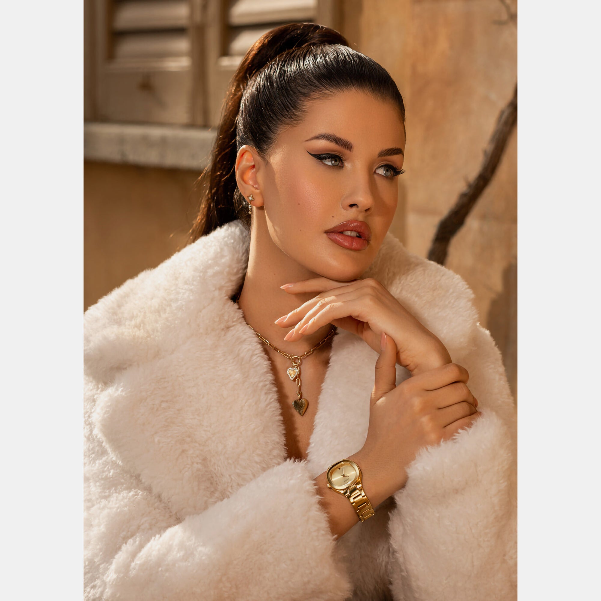 Guess Square Quartz Analog Women watch