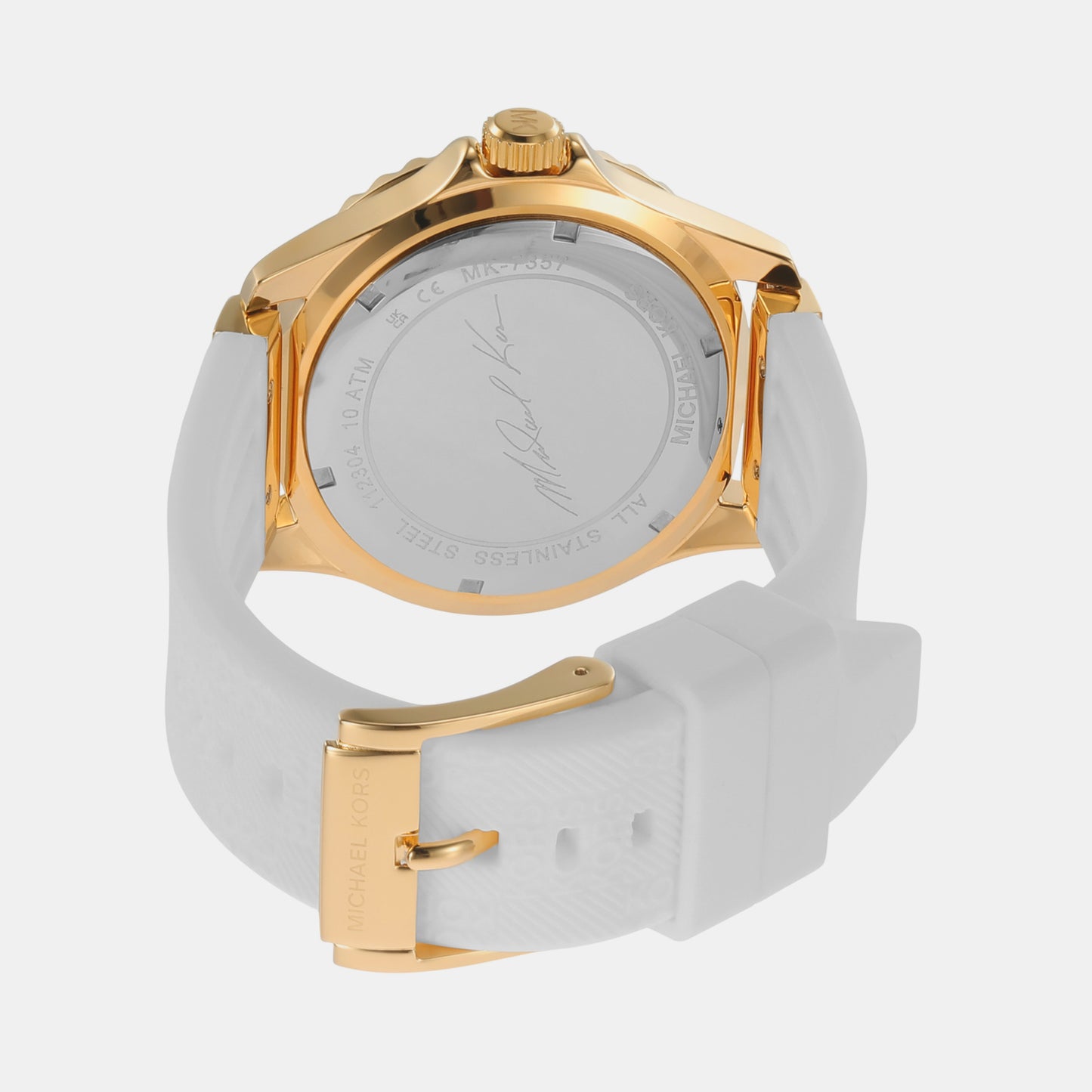 Women's Gold Analog Silicone Watch MK7357