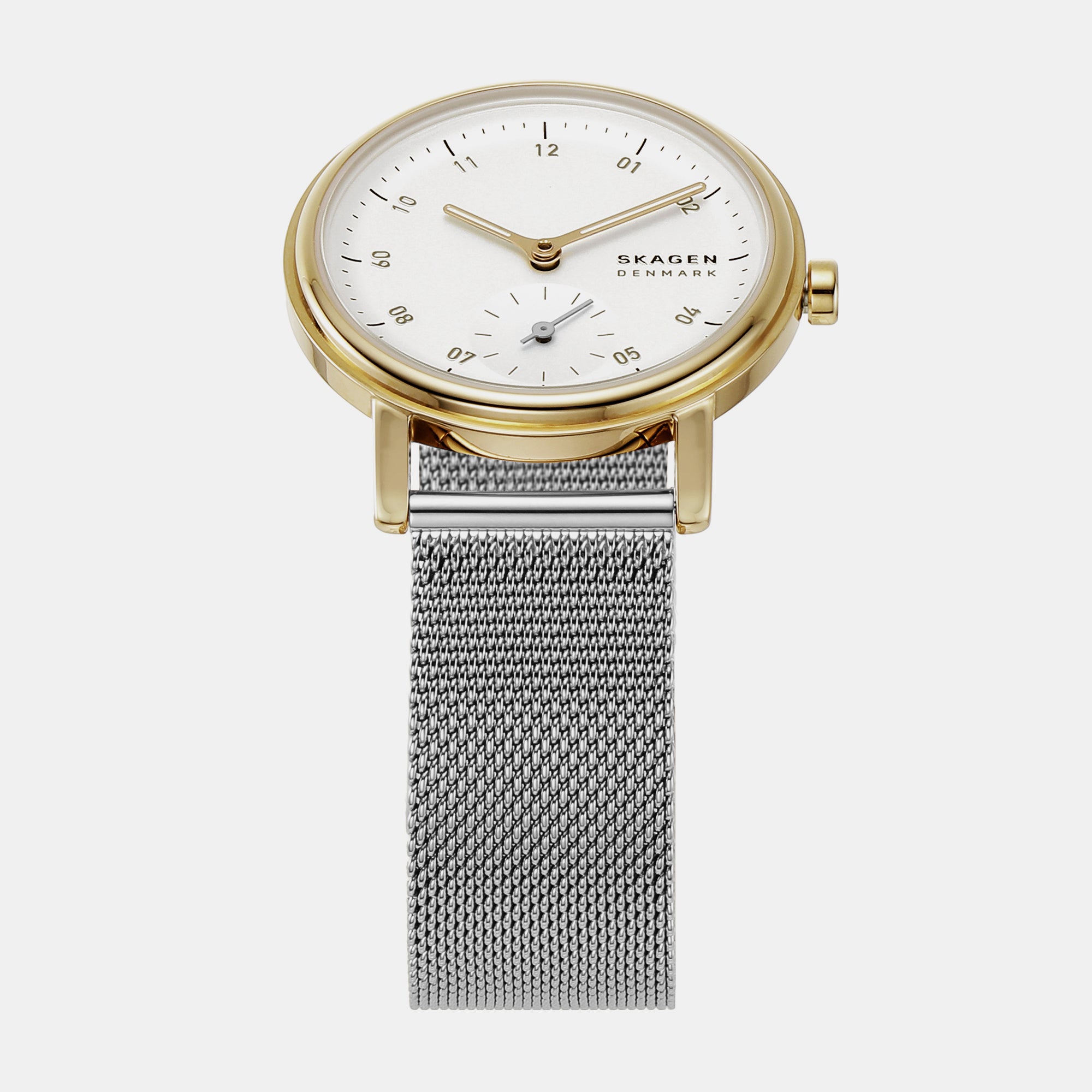 Female White Analog Mesh Watch SKW3101 – Just In Time