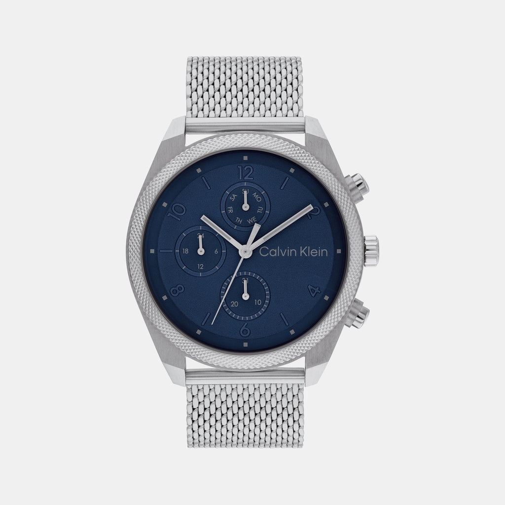 Calvin Klein Round Blue Chronograph watch