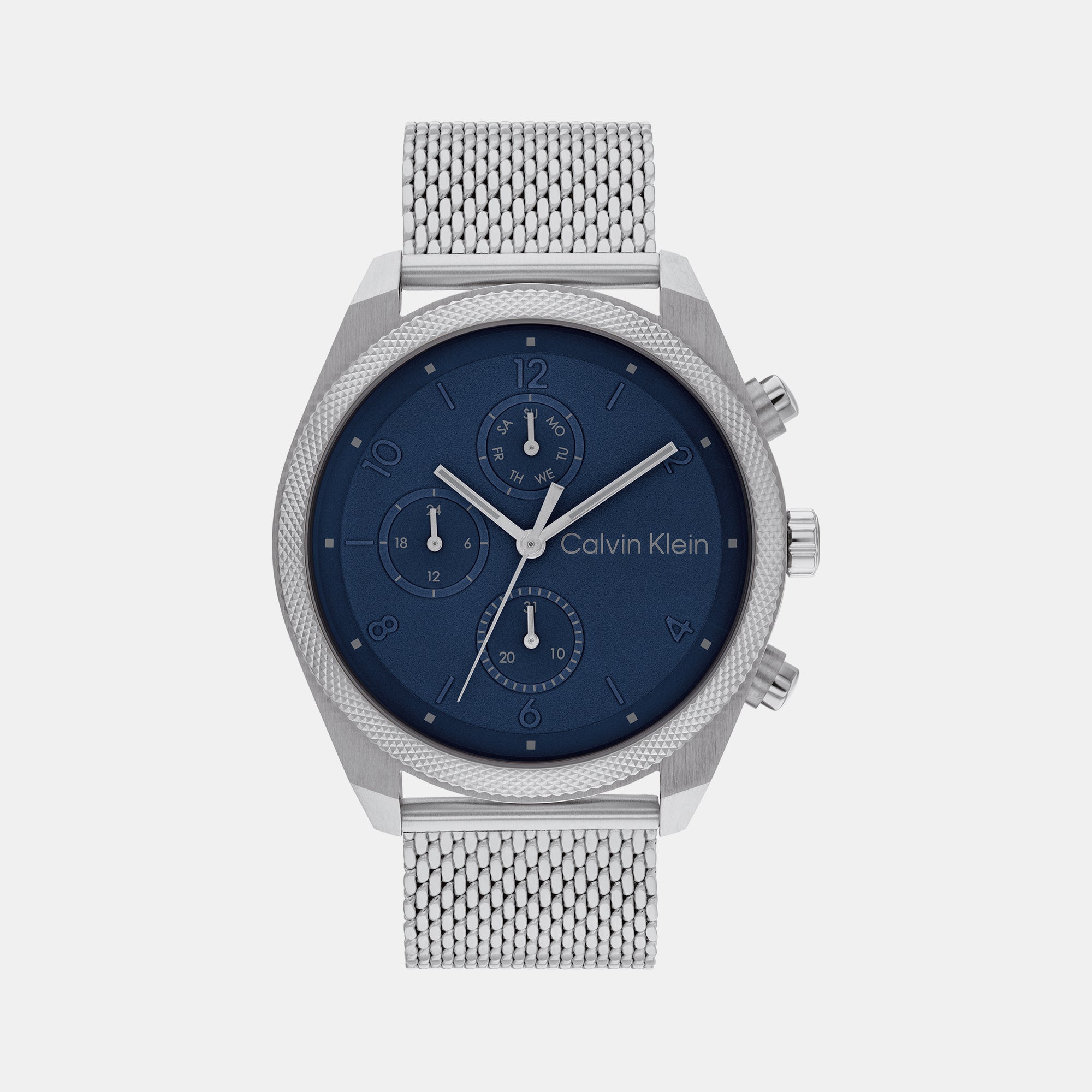 Calvin Klein Round Blue Chronograph watch