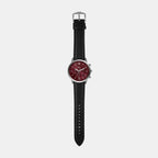 Neutra Men Quartz Burgundy Dial Chronograph Leather Watch FS6016