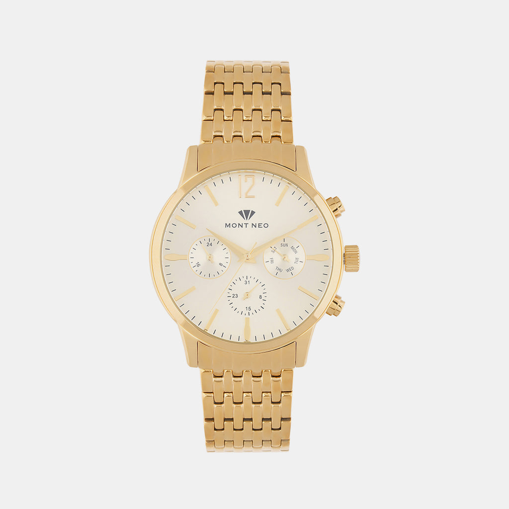 Mont Neo Round Champagne Chronograph watch
