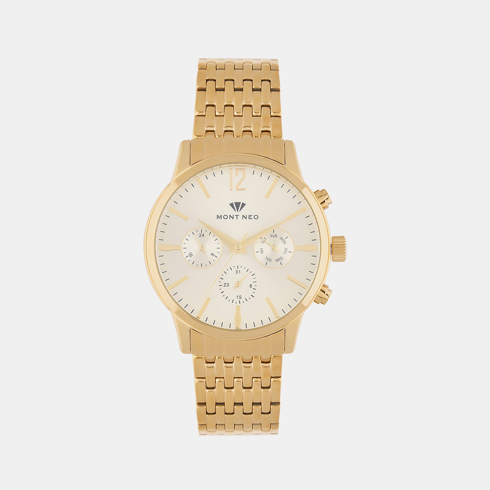 Mont Neo Round Champagne Chronograph watch