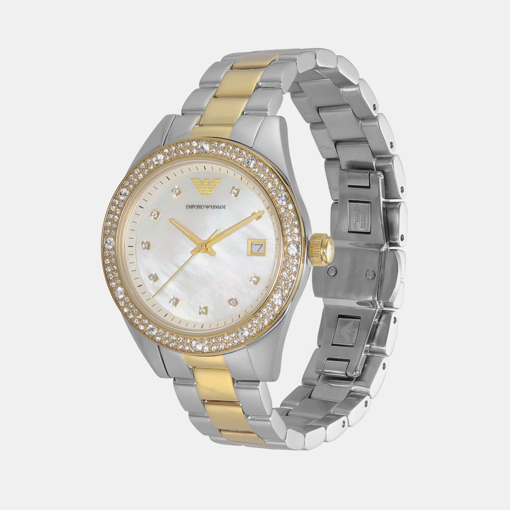 Emporio Armani Women Round White watch
