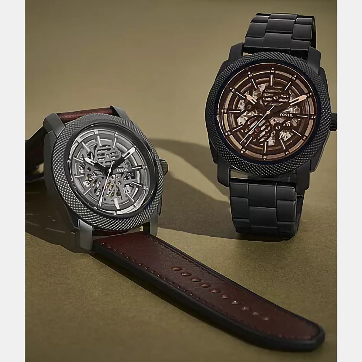 Fossil Round Automatic Analog Men watch