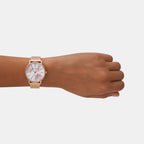 Armani Exchange Women Round White watch