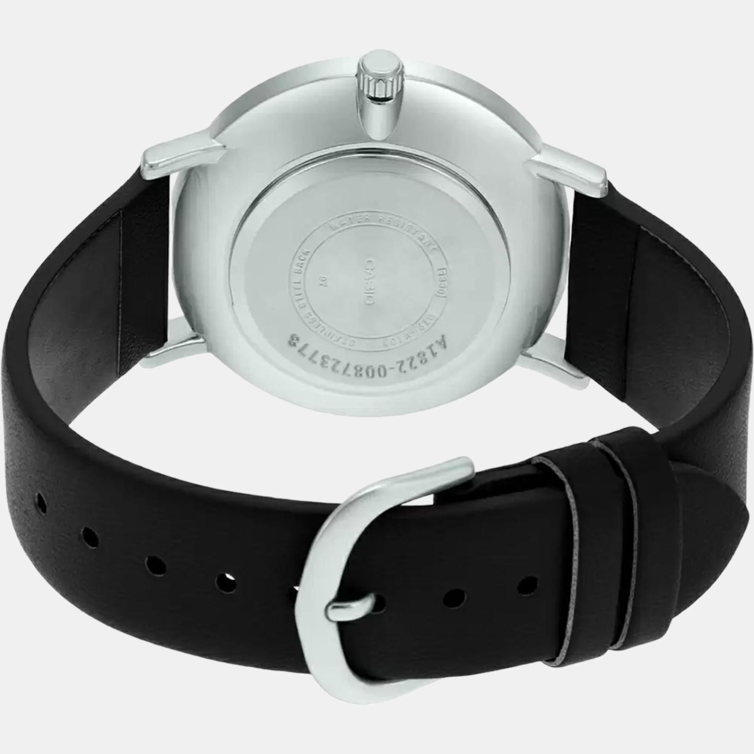 Casio Leather Black watch