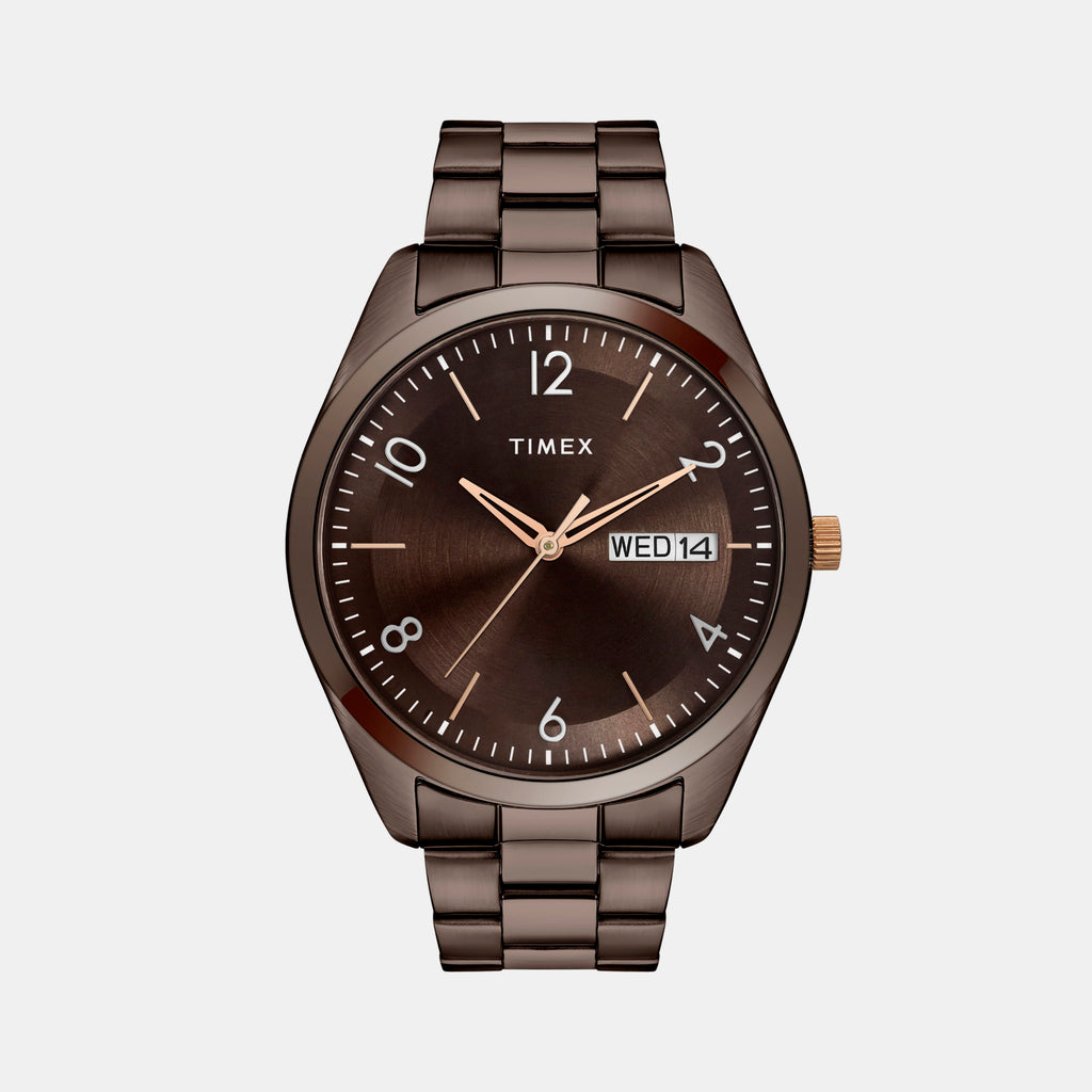 Timex Round Brown Analog watch