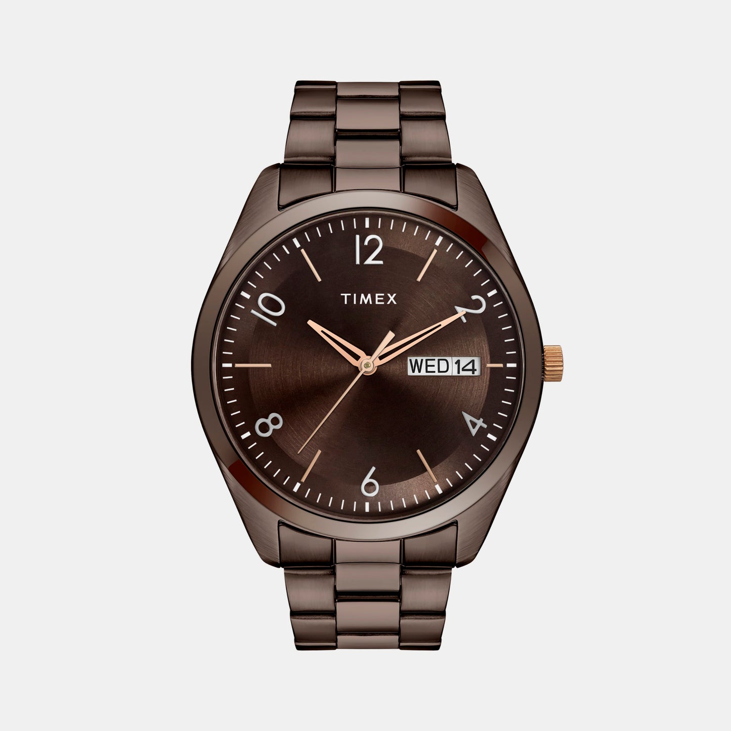 Male Brown Analog Stainless Steel Watch TWTG10406