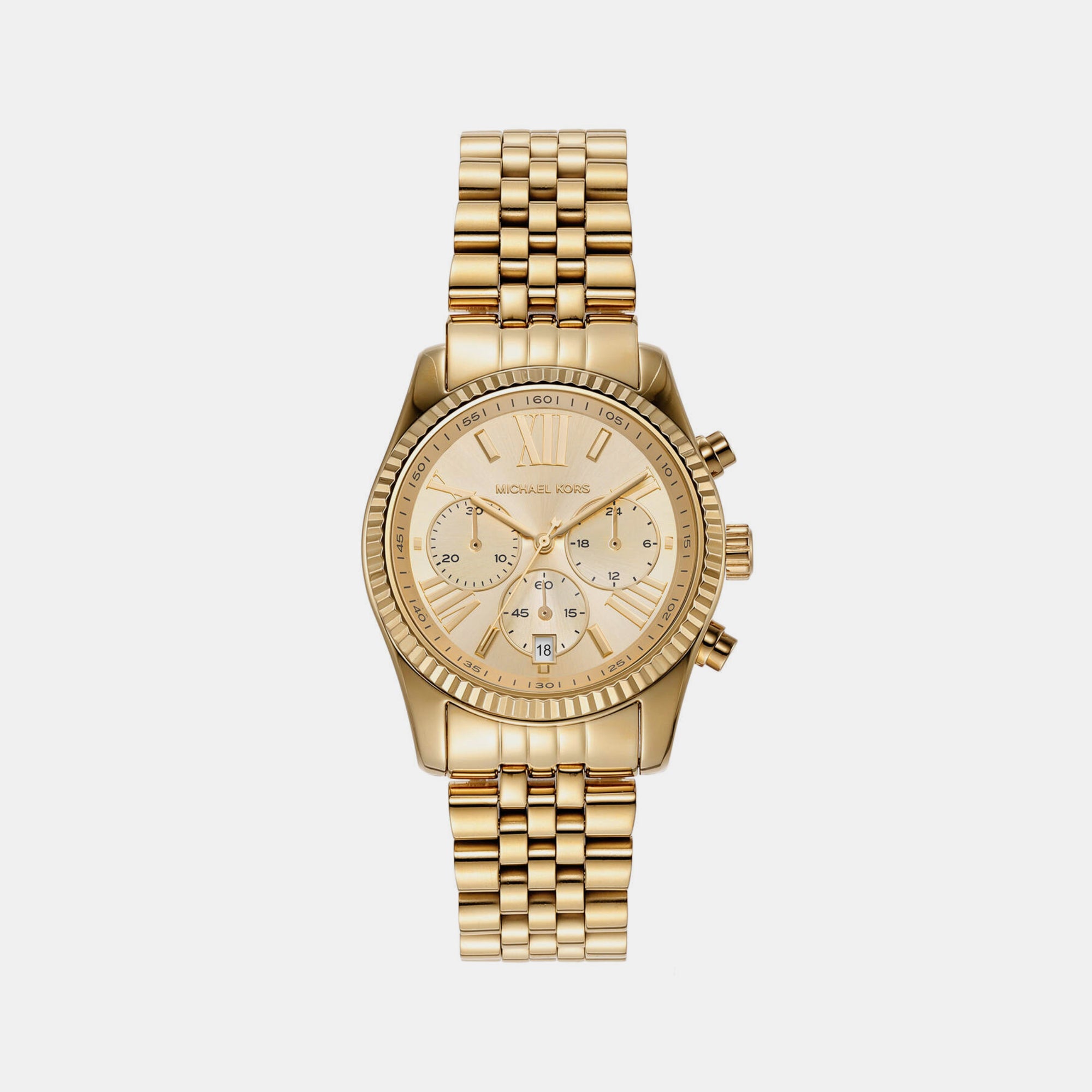 Michael Kors Round Gold Chronograph watch