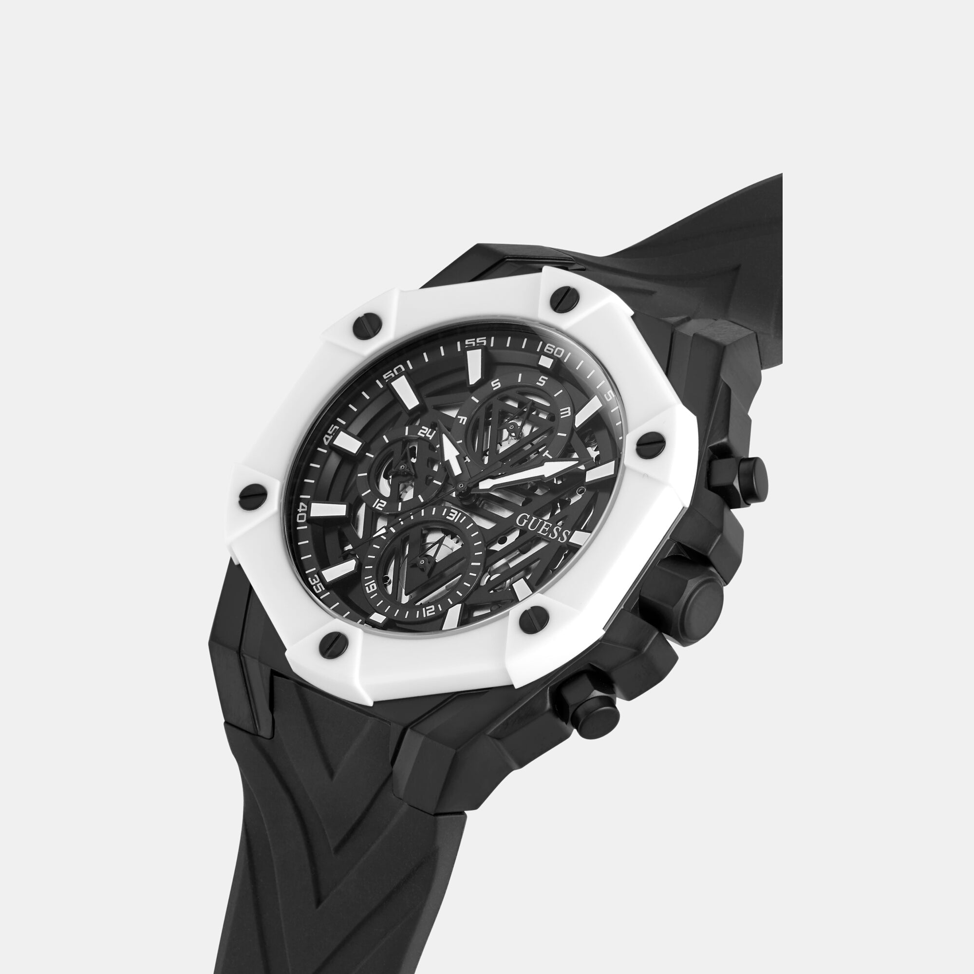 Guess Stainless Steel Round watch