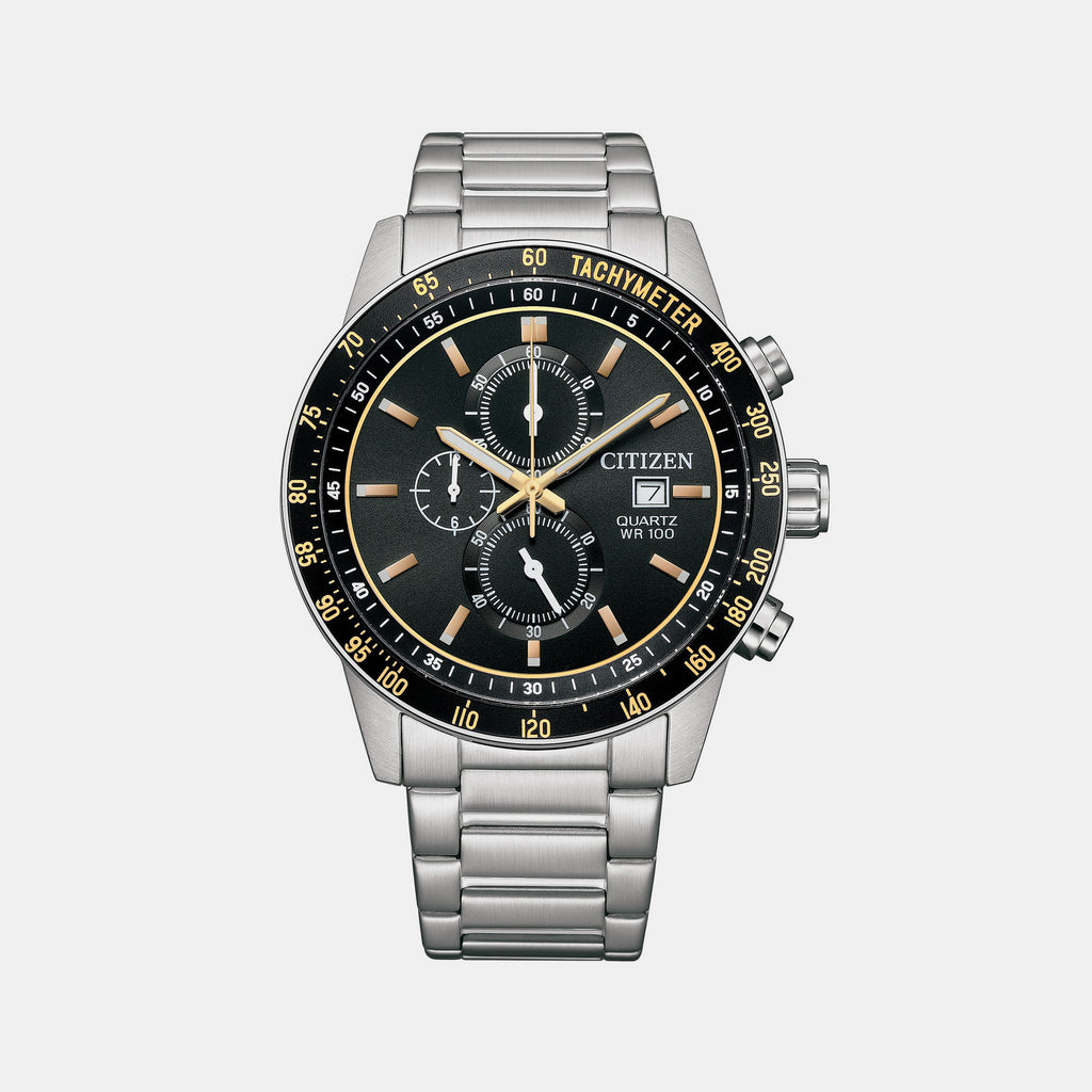 Citizen Round Black Chronograph watch