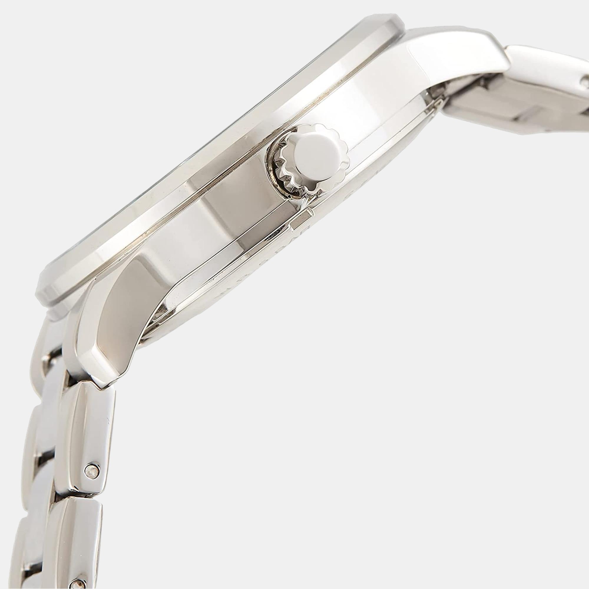 Men Quartz Black Dial Analog Stainless Steel Watch NH8350-83E