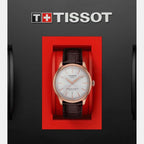 Tissot Leather Silver watch