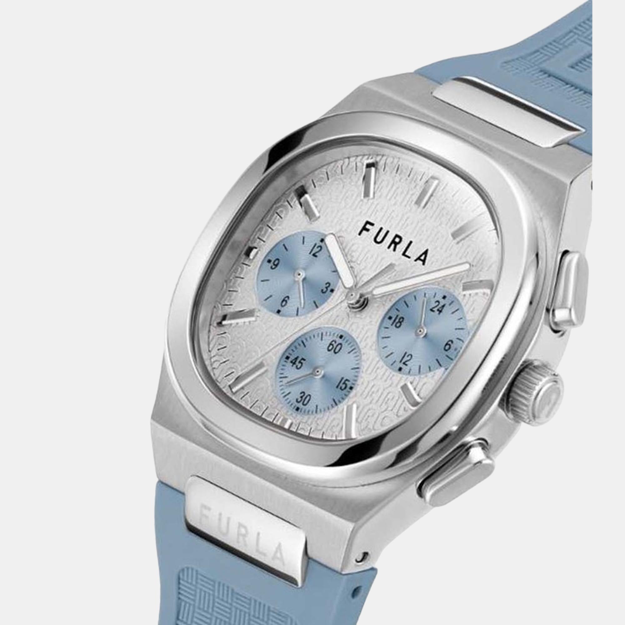 Women Quartz White Dial Chronograph Silicone Watch WW00036001L1