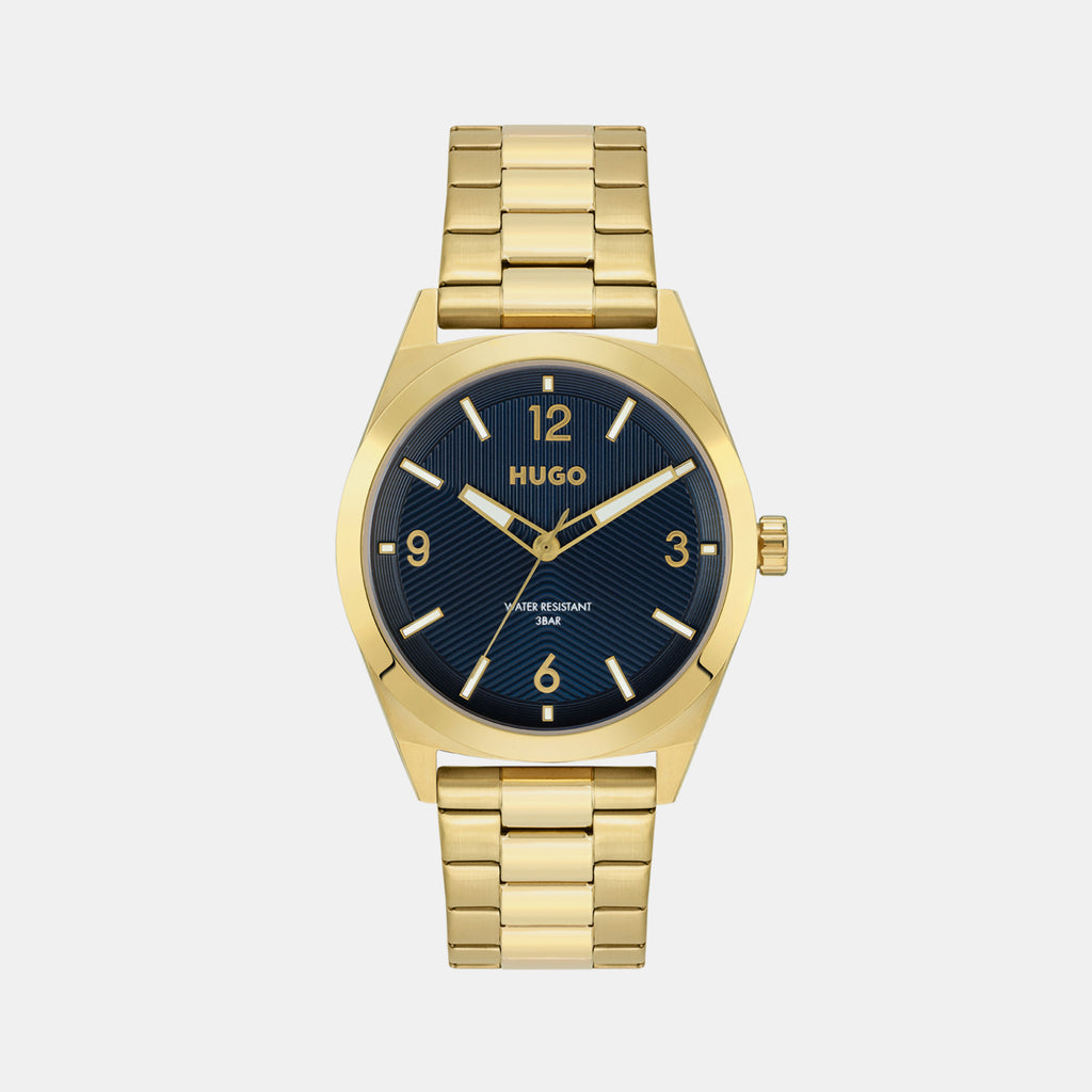 Boss Round Blue Analog watch