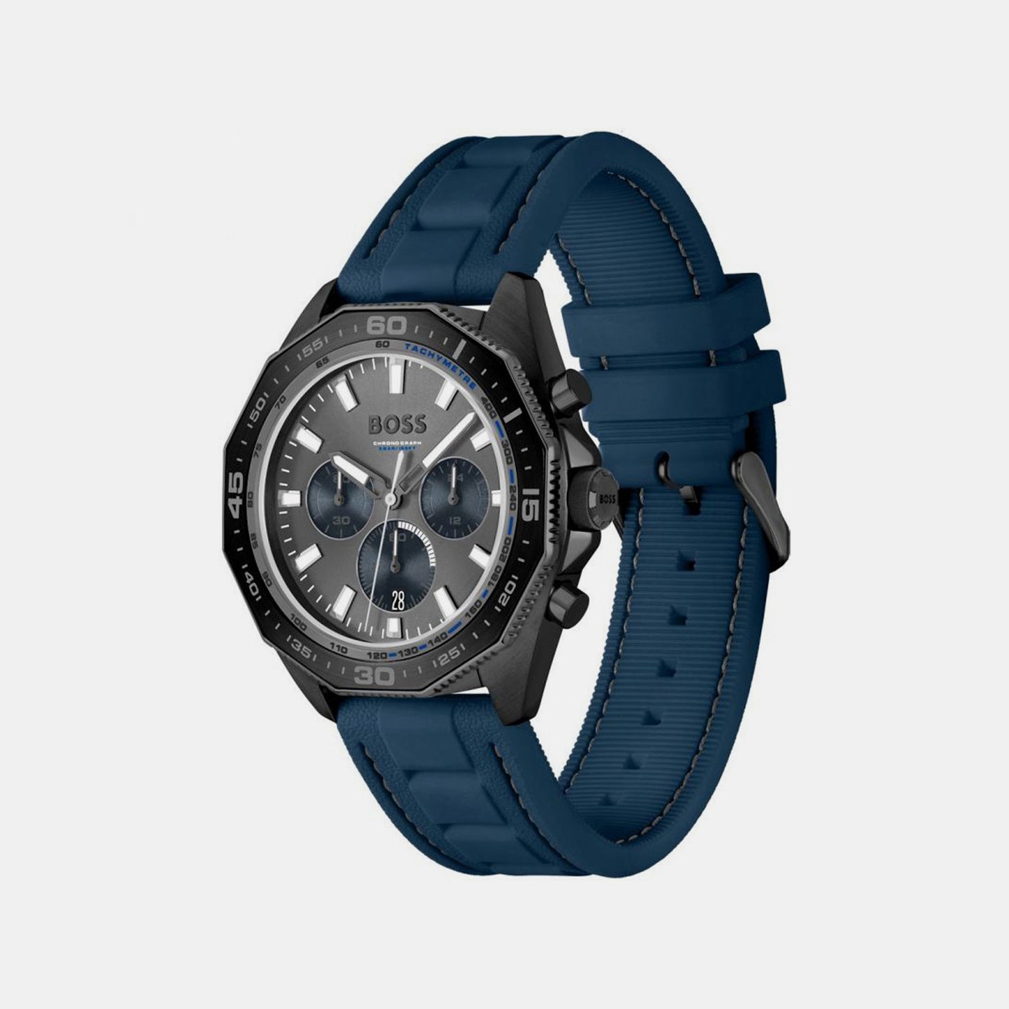 Energy Men Black Chronograph Silicon Watch 1513972