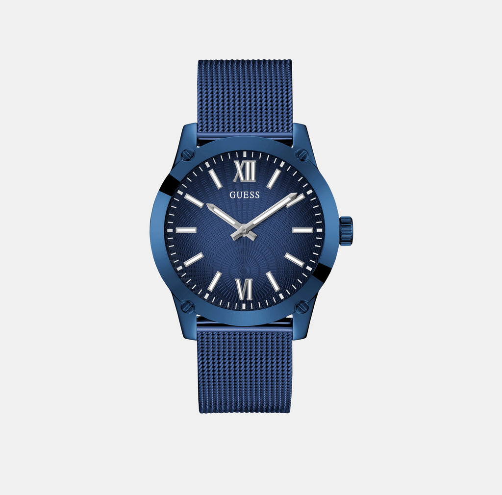Guess Round Blue Analog watch