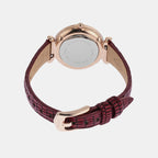 Fossil Leather Rose Gold watch