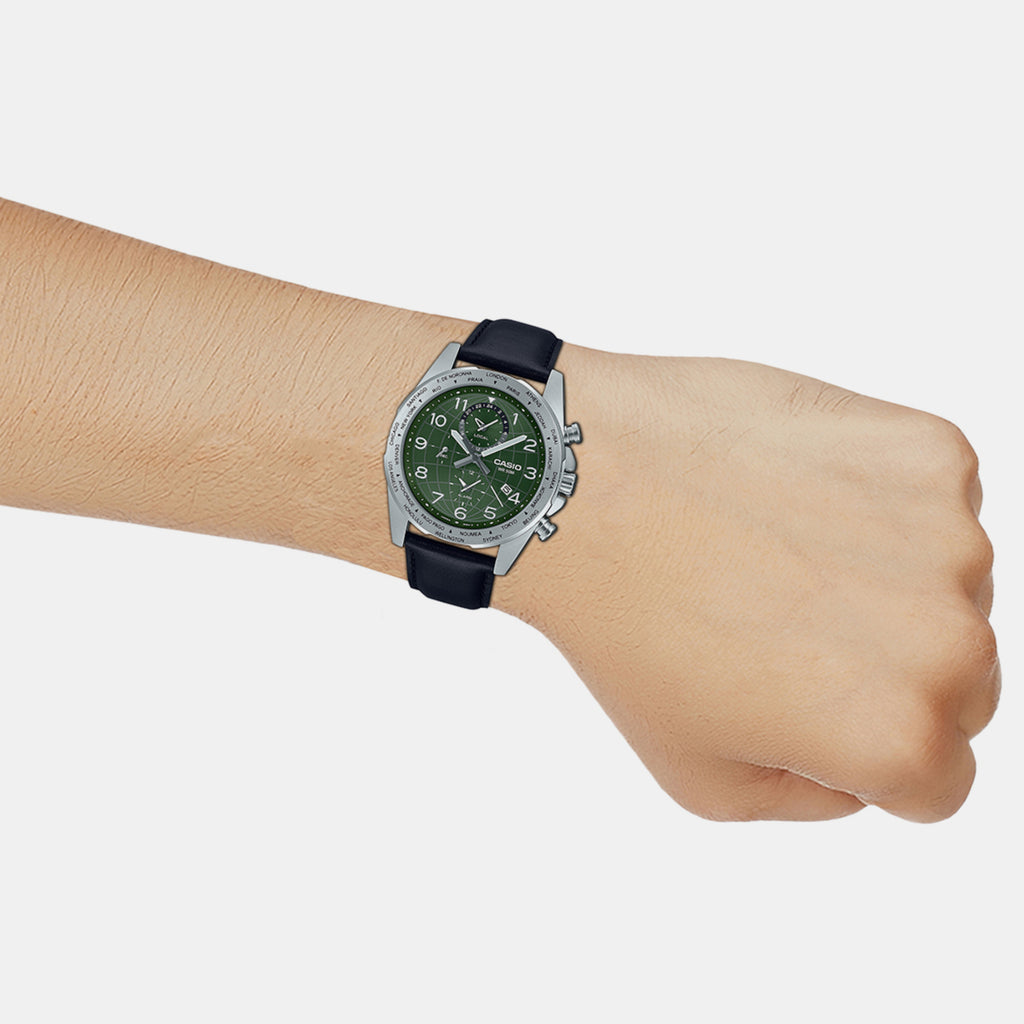 Casio Round Quartz Chronograph Men watch