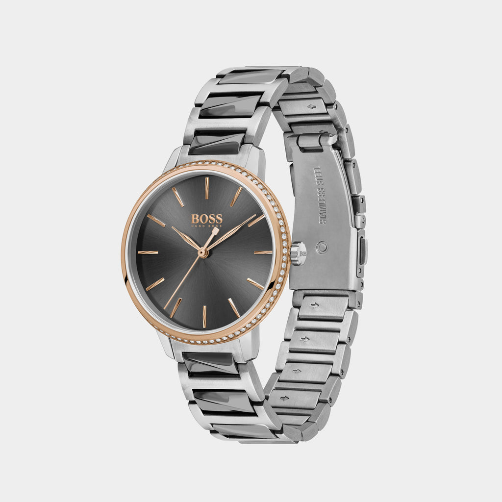 Boss Women Round Grey watch