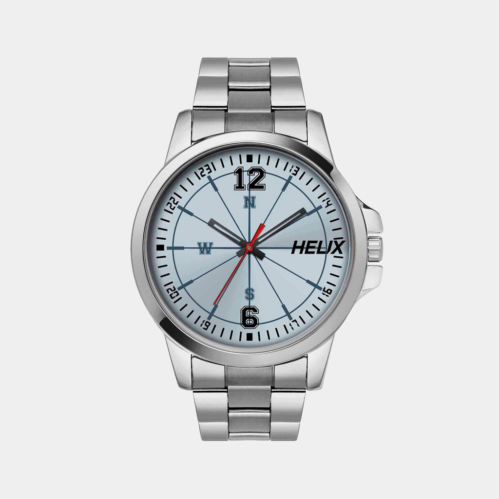 Helix Round Blue Analog watch