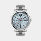 Helix Round Blue Analog watch
