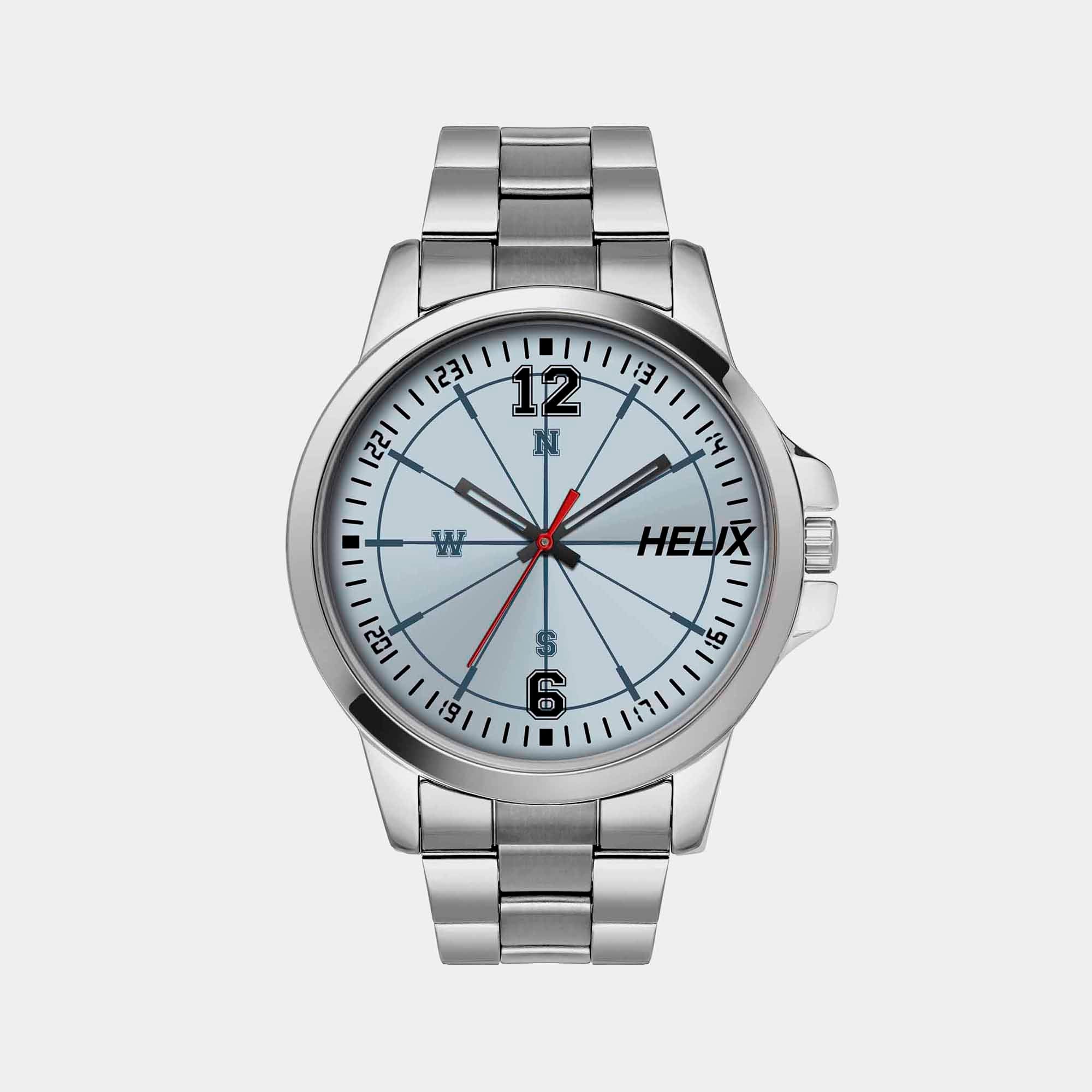 Helix Round Blue Analog watch