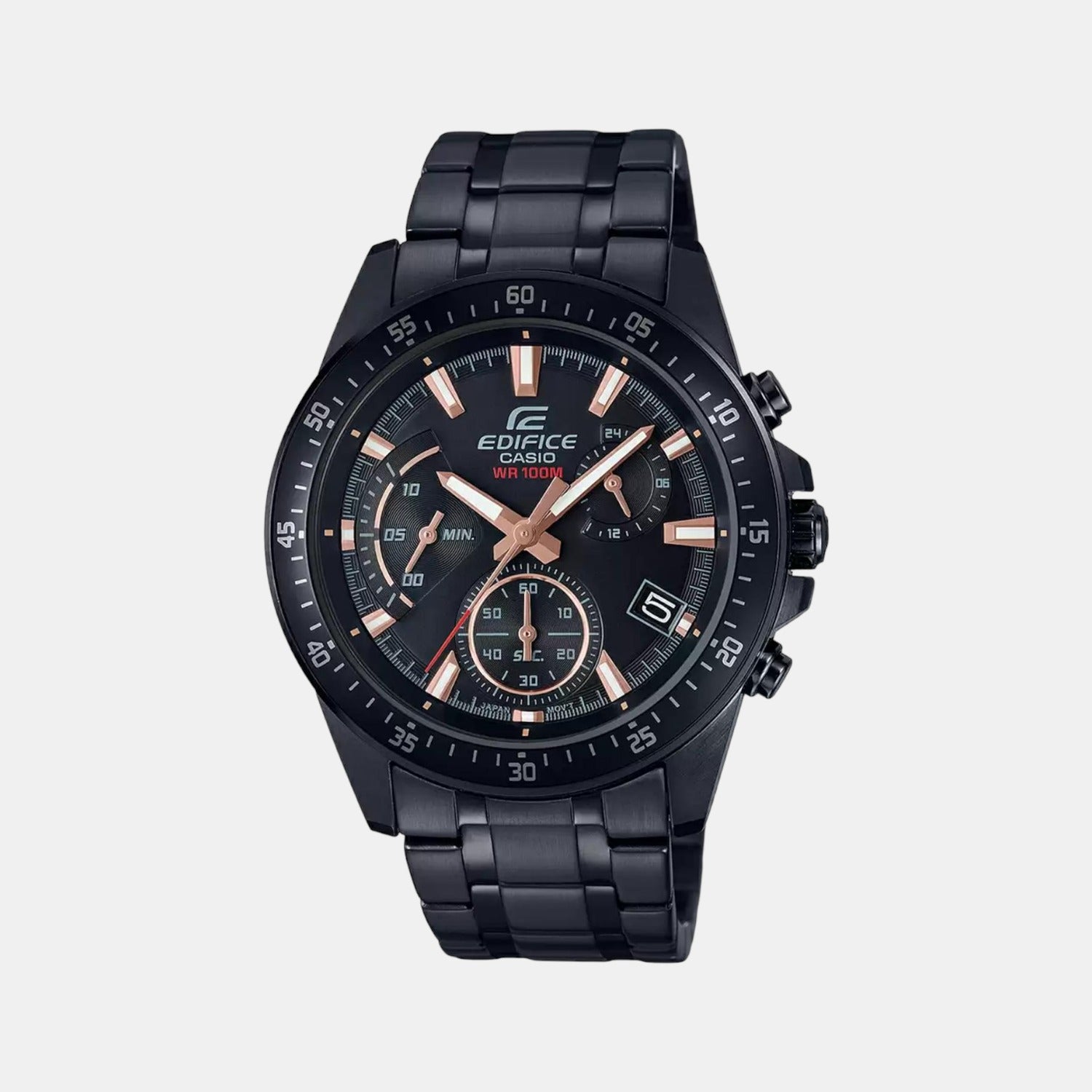 Casio Round Black Chronograph watch