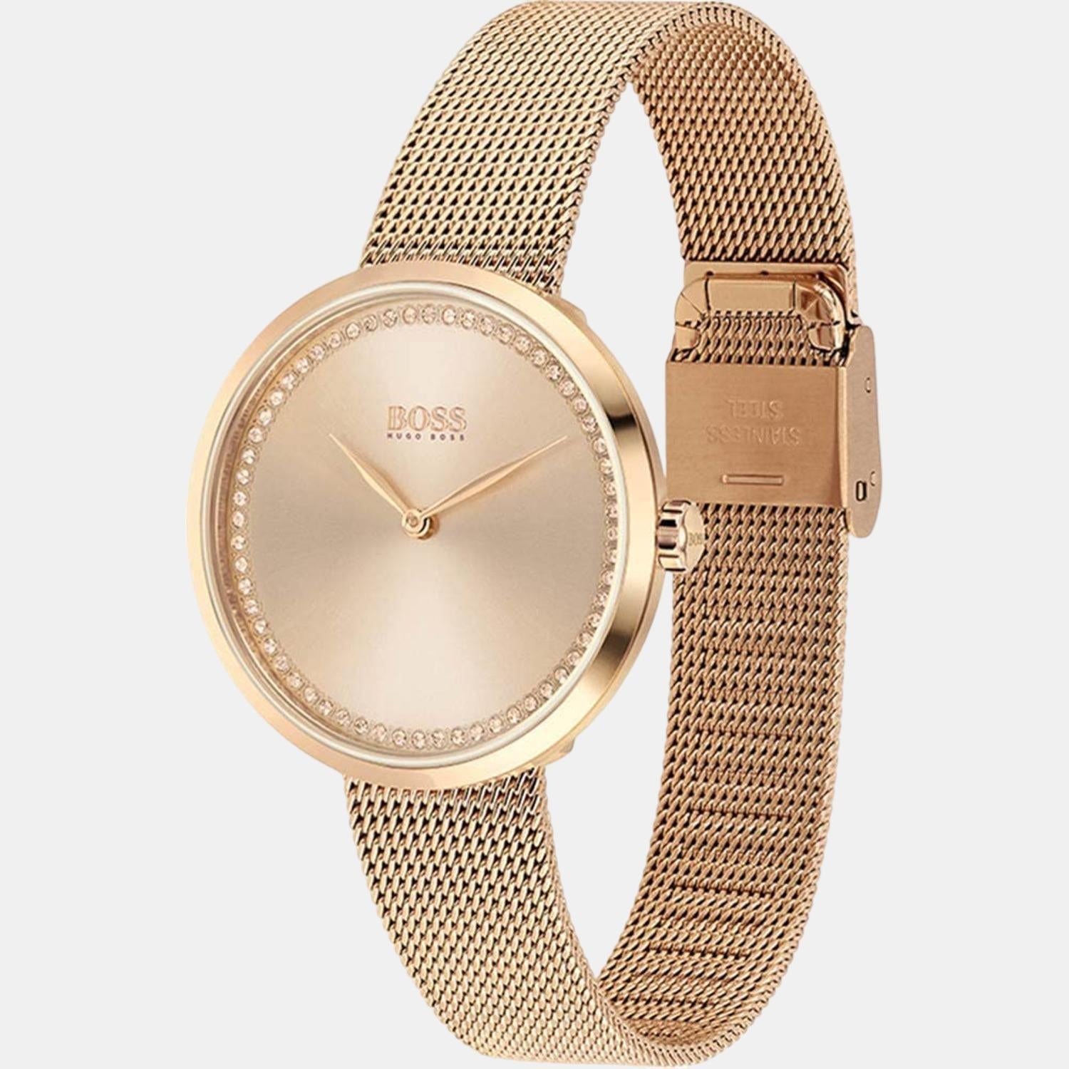 Boss Stainless Steel Rose Gold watch