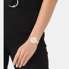 Ck Burst Unisex Quartz Rose Gold Dial Analog Stainless Steel Watch 25200231