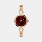 Timex Round Maroon Analog watch