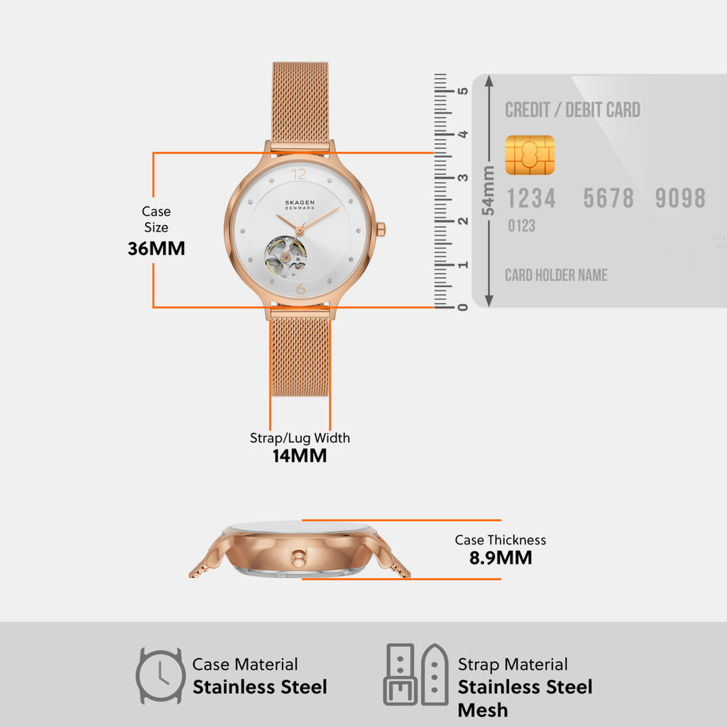 Skagen Stainless Steel Round watch