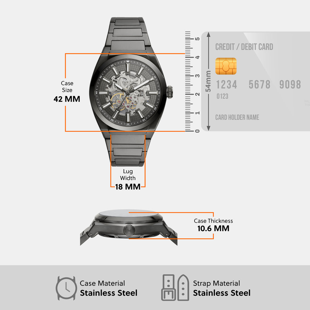 Fossil Stainless Steel Grey watch