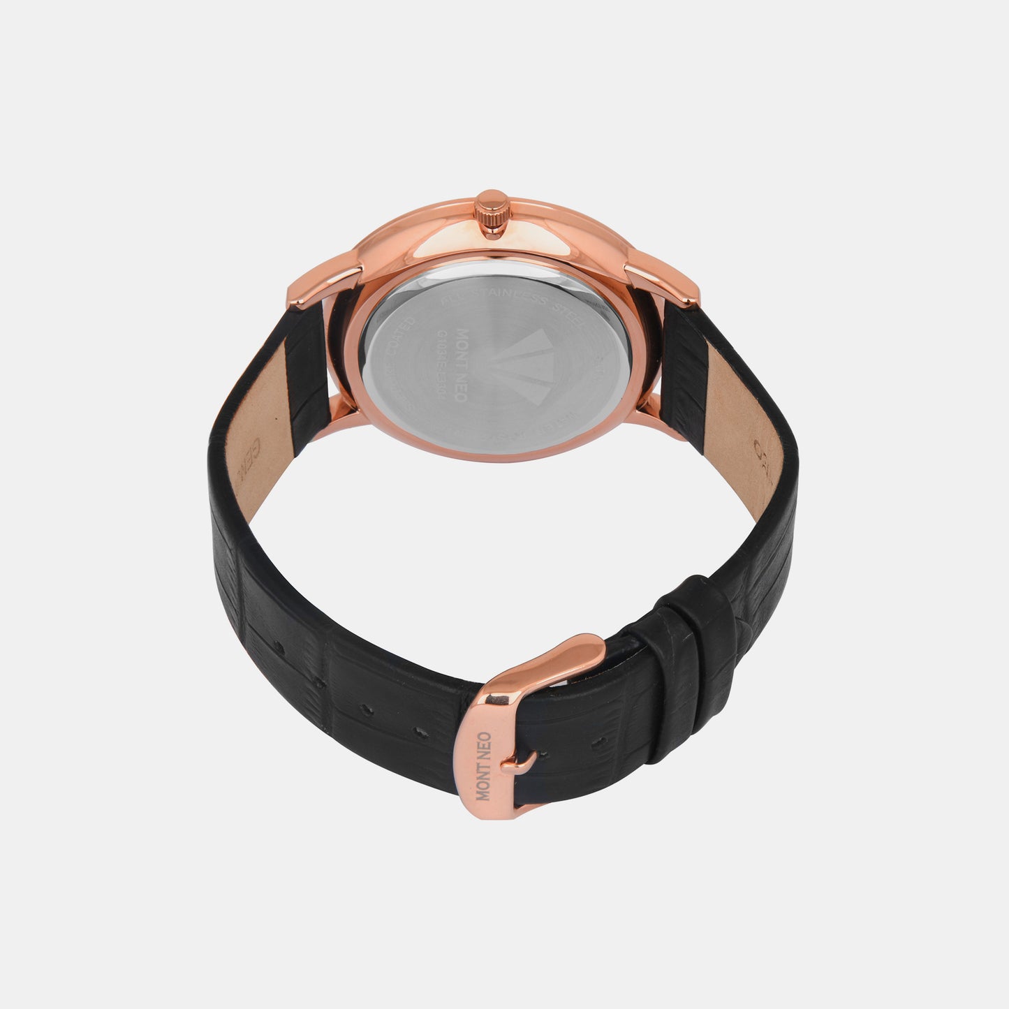 Male Black Analog Leather Watch G1034E-L3304