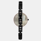 Fashion Women Quartz Black Dial Analog Stainless Steel Watch TWEL12823